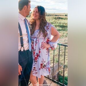 Light Blue wrap dress